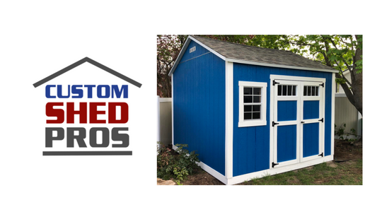 blue backyard shed